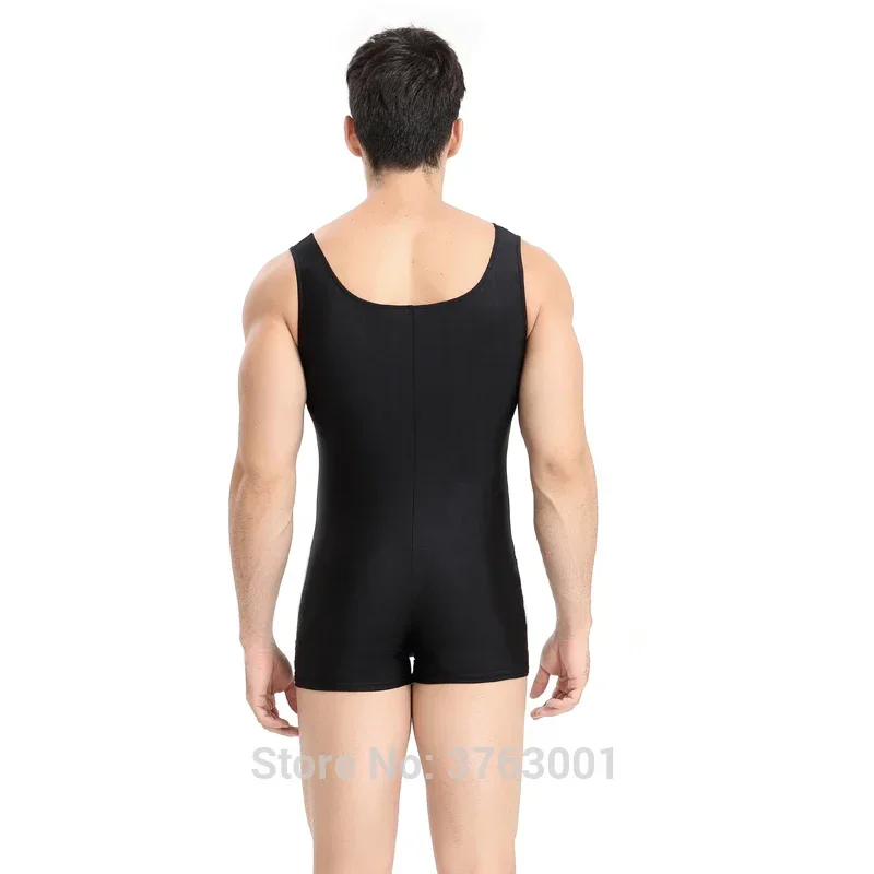 Man's Bumps Fitness Jumpsuit Weightlifting Clothes Nylon Biketard Dance Leotard Dancewear Gymnastics suit Large size Vest