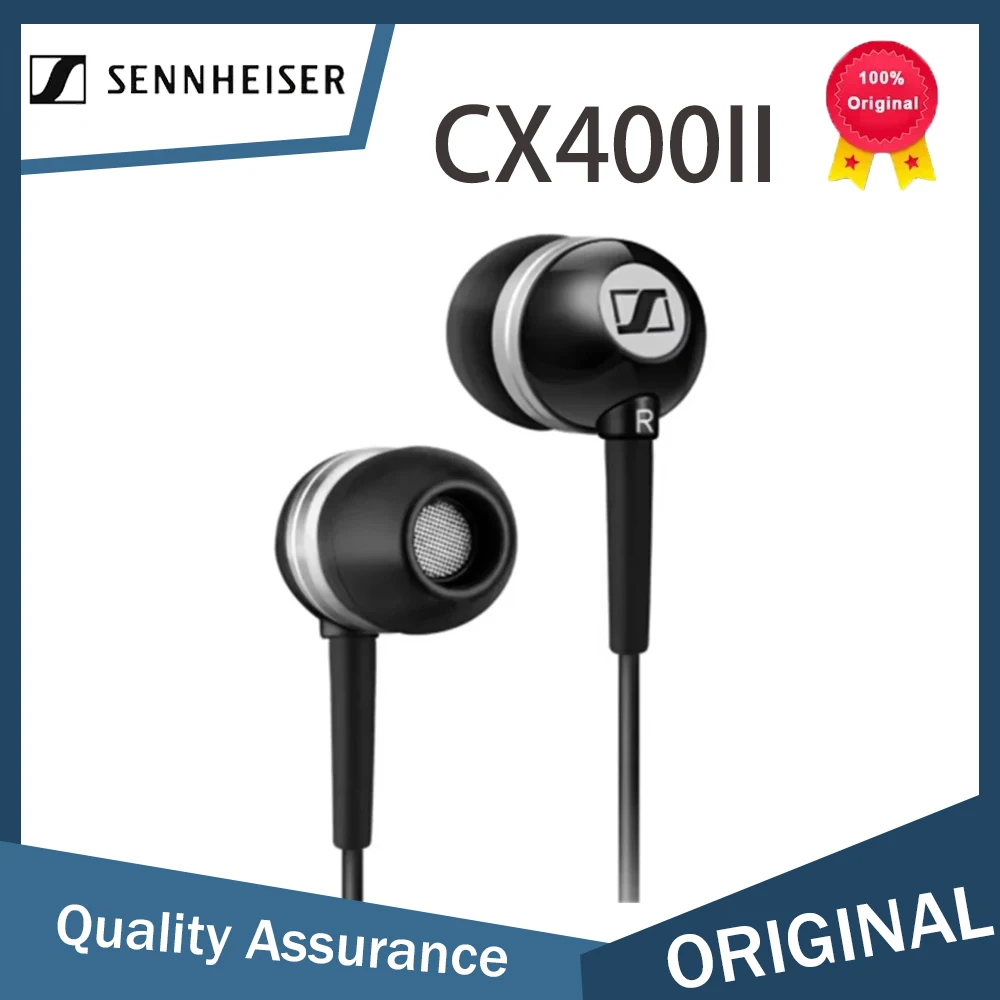 Sennheiser CX400II 3.5mm écouteurs stéréo filaires, écouteurs HIFI de précision pour iPhone/Samsung/Xiaomi basse sport écouteurs musique Sennheiser CX400II 3.5mm écouteurs stéréo filaires, écouteurs HIFI de précision pour iPhone/Samsung/Xiaomi basse sport écouteurs musique