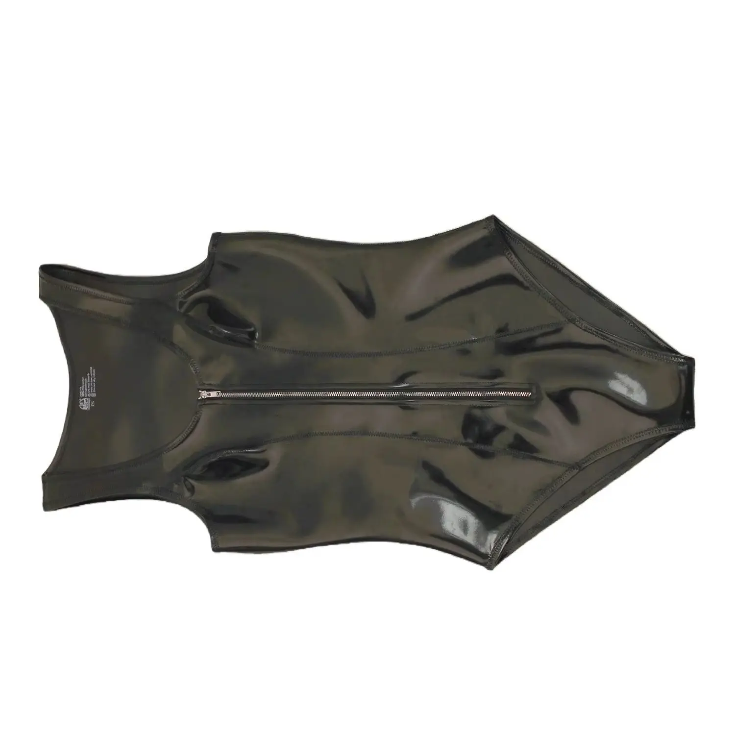 

Двусторонняя майка из искусственной кожи, боди из ПВХ, S-4XL, водонепроницаемый купальник из искусственного латекса, купальник Тедди, цельная одежда