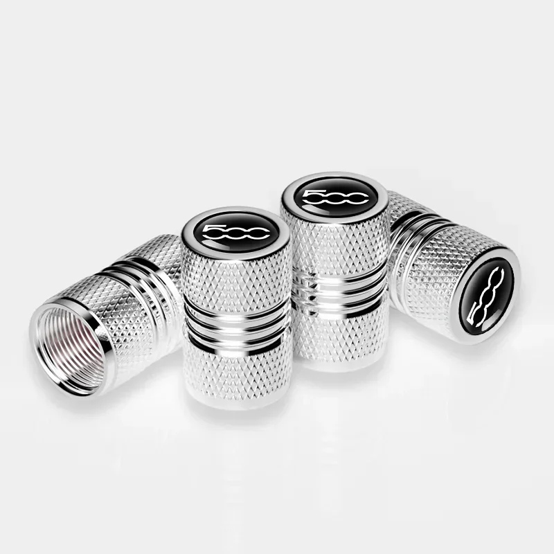 4Pcs/lot Car Tire Wheel Valve Caps Tyre Rim Stem Covers For Fiat 500 500C 500X Punto Abarth Stilo Palio Bravo Doblo Accessories