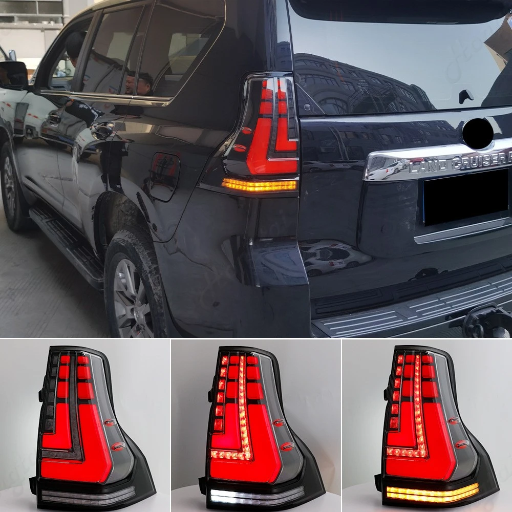 LED Taillight assembly for 2010-2023 Land Cruiser Prado Reverse lights, brake lights, turn signals，tail lamp Traffic turn signal