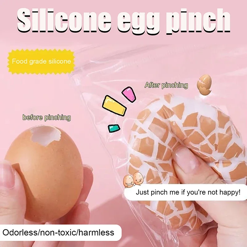 type of simulated soft artificial Damaged eggs squeezing toy is an interesting stress relieving prop and party prank toy