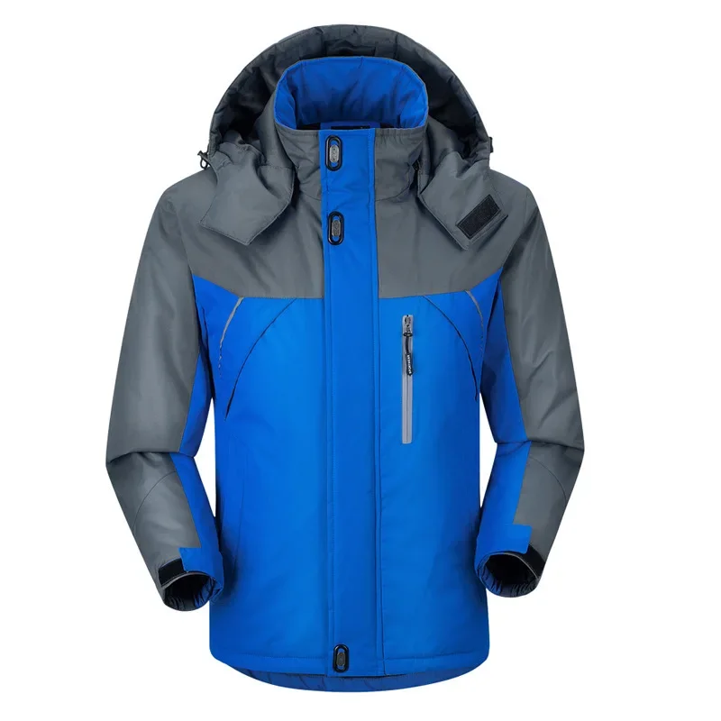 

Men's Mountain Snow Coats Winter Warm Waterproof Ski Jackets Hooded Windbreakers Windproof Raincoats Fleece Lined Bomber Jackets