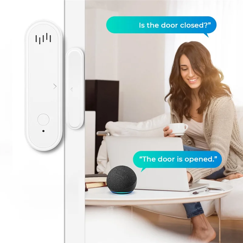 

CS-Tuya Smart Wi-Fi дверной датчик 80 дБ звуковой датчик окна Smart Life Arm Disarm датчик двери приложение оповещение сигнализация дверной датчик