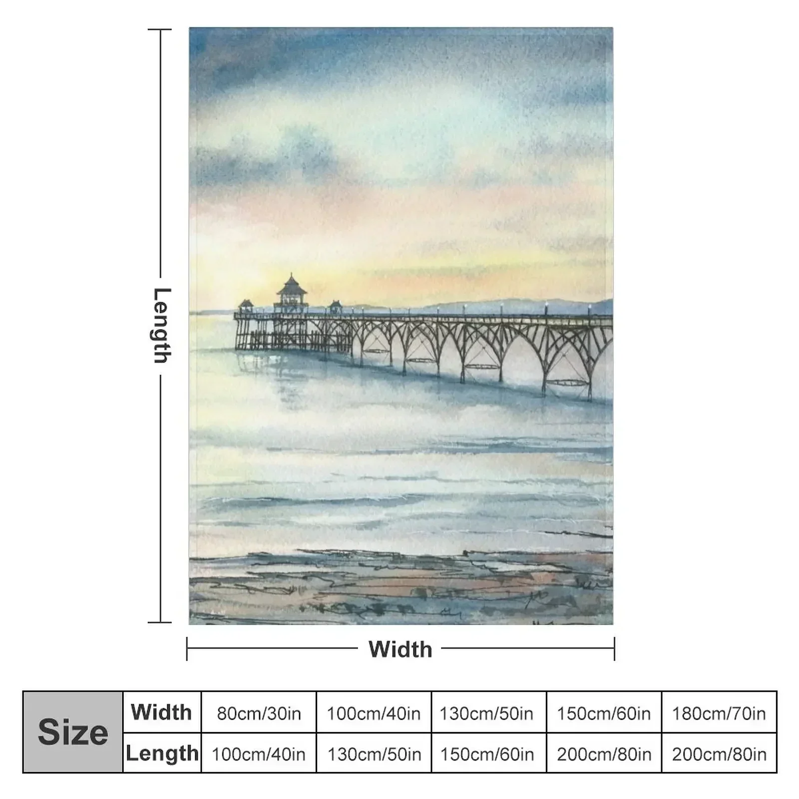 New Clevedon Pier Throw Blanket cosplay anime Thermals For Travel decorative Large Blankets