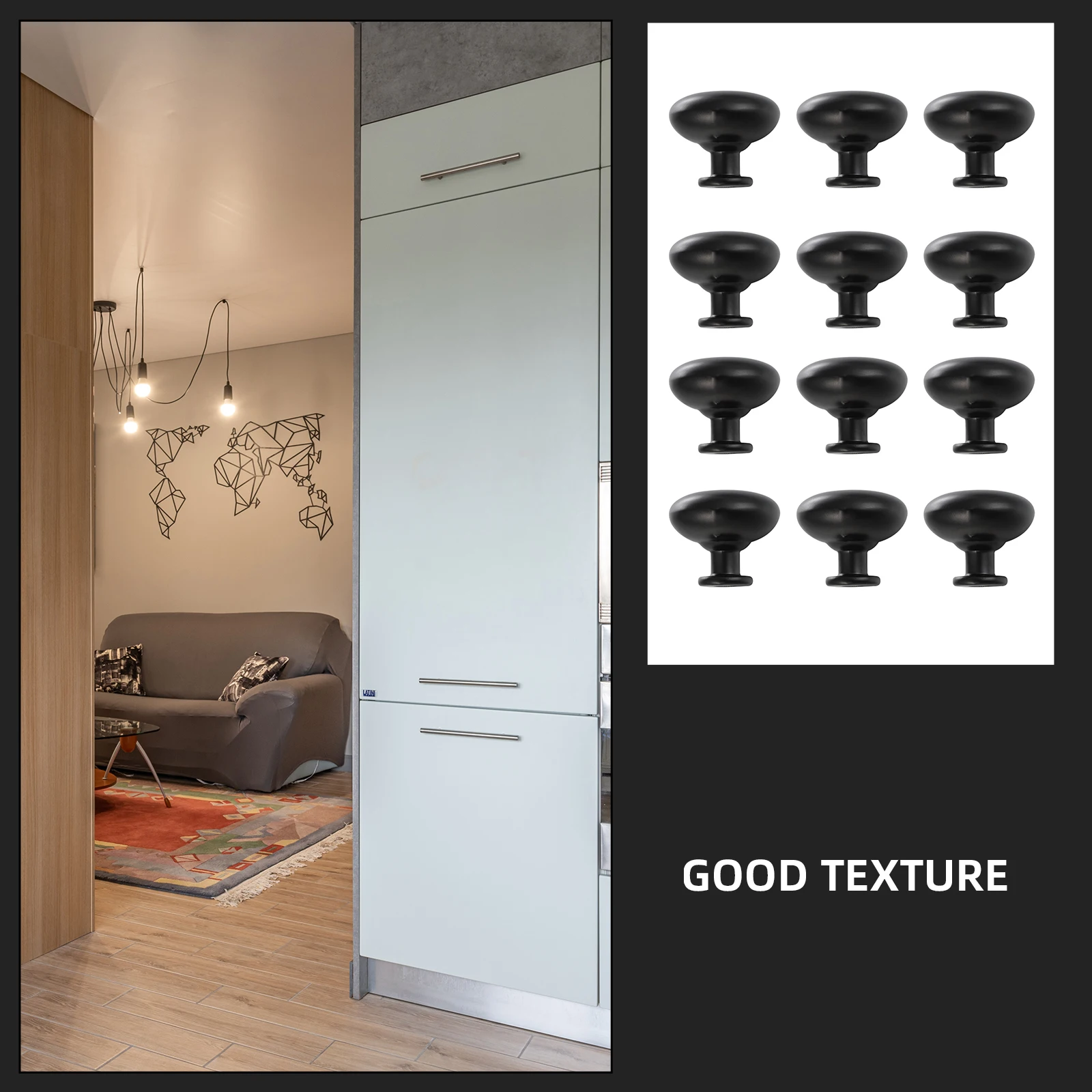 

12Pcs Aluminum Cabinet Knobs Simple Dresser Pulls Round Drawer H les Hardware Accessories Suitable for Cabinets Wardrobes