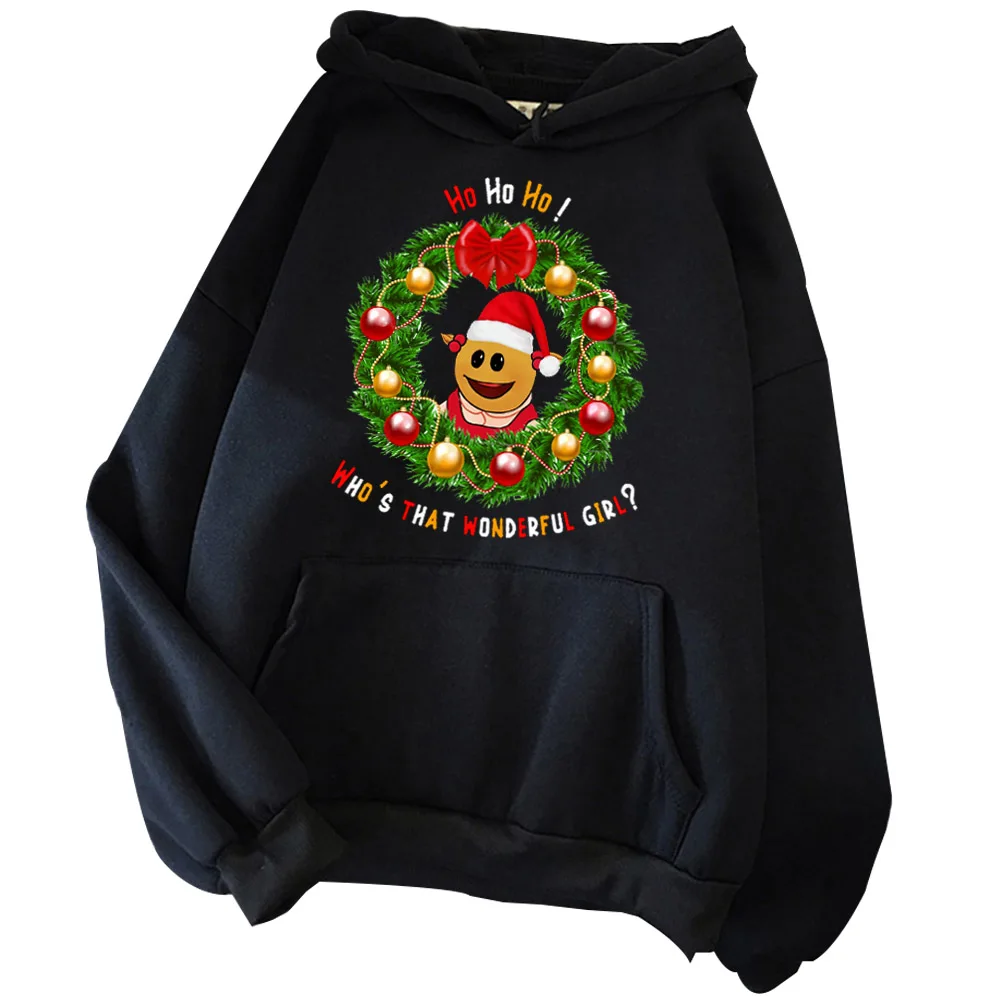 Nanalan Who's That Wonderful Girl Hoodie Nanalan Christmas Sweatshirt Nanalan Cartoon Hoodie Pullover Tops Streetwear