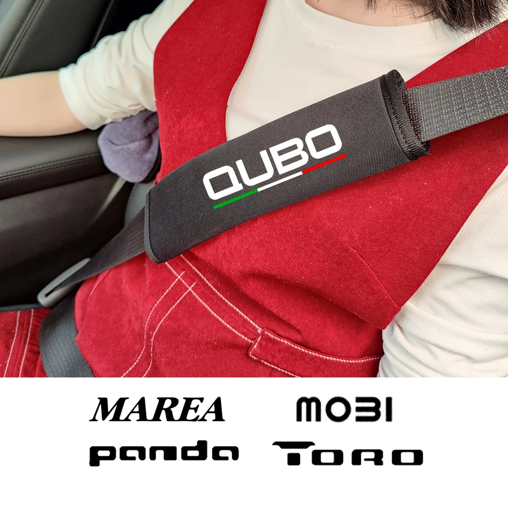 Auto Styling Für Fiat SEDICI Siena STILO TIPO TORO Barchetta Fiorino MOBI Panda Kreuz Talento MAREA QUBO Auto Sitz Gürtel Pads Abdeckung