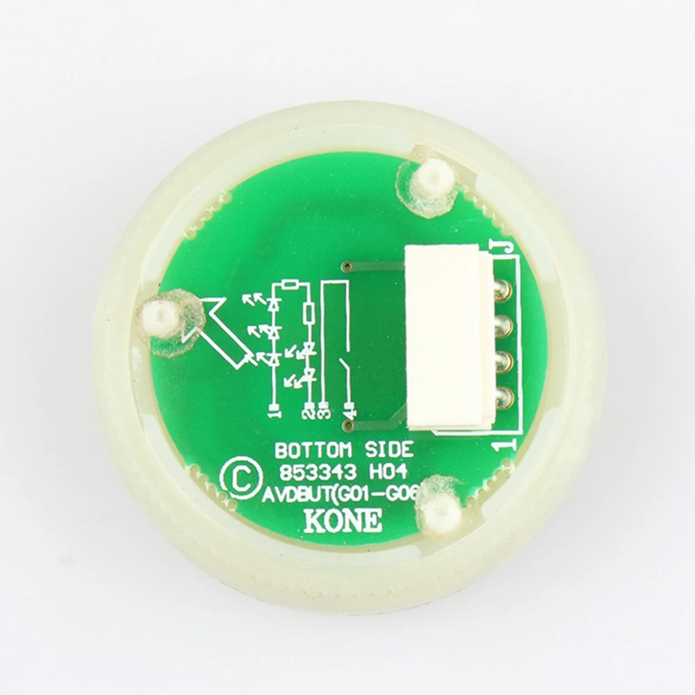 KONE Elevator Push Button Black Background Color Braille Bright Surface Stainless Steel KDS50 KDS300 1 Piece