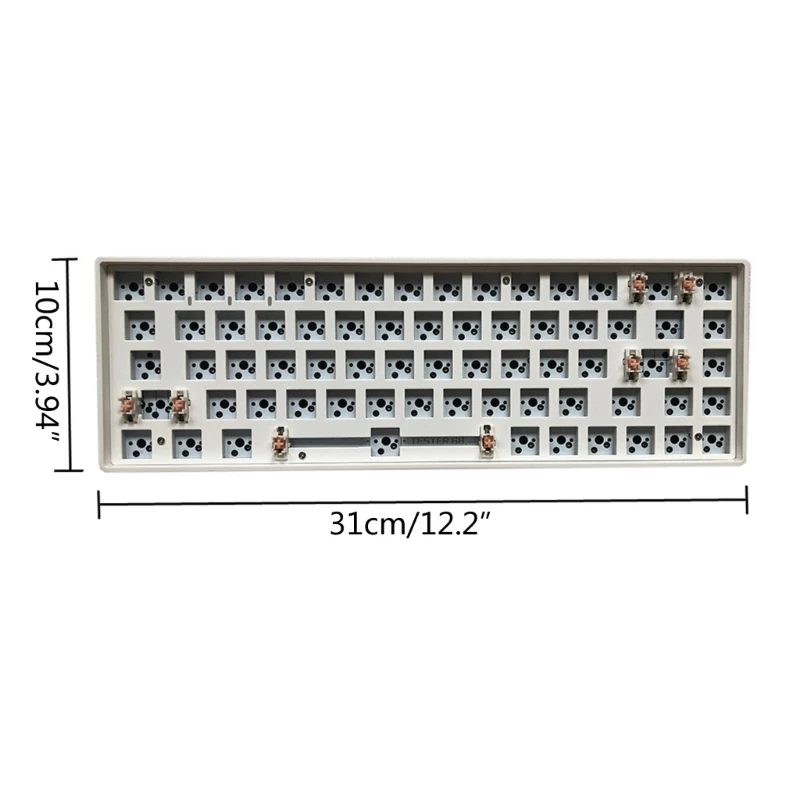 65% RGB Modular DIY Mechanical Keyboard, 68 Keys Hot Swappable 3pin/5pin Switch, Programmable 2 Mode Bluetooth 5.0/2.4G