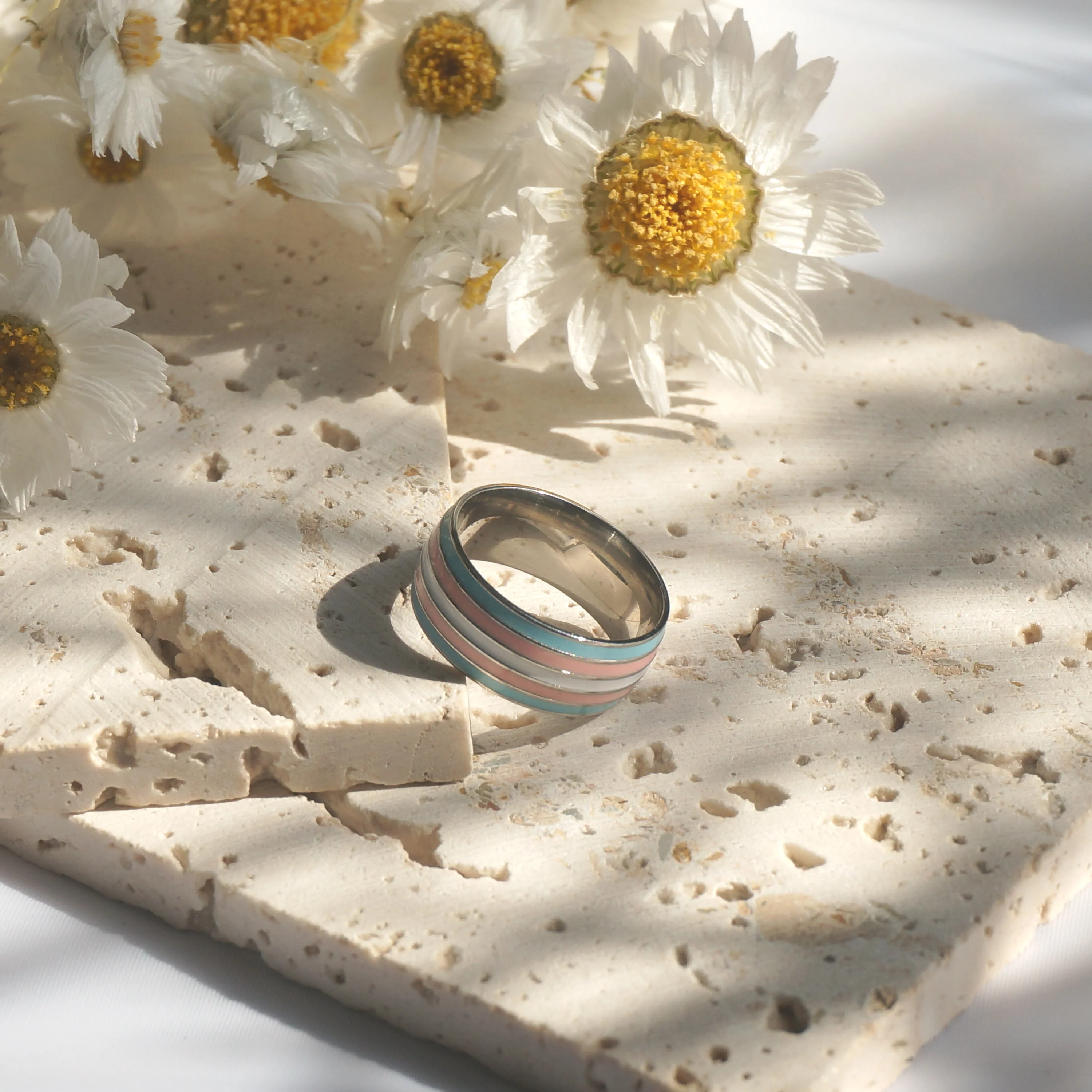 Transgender Ring For Couple Gifts Jewelry Pride Day Trans Stuff Wedding LGBT Valentine's Day Gifts