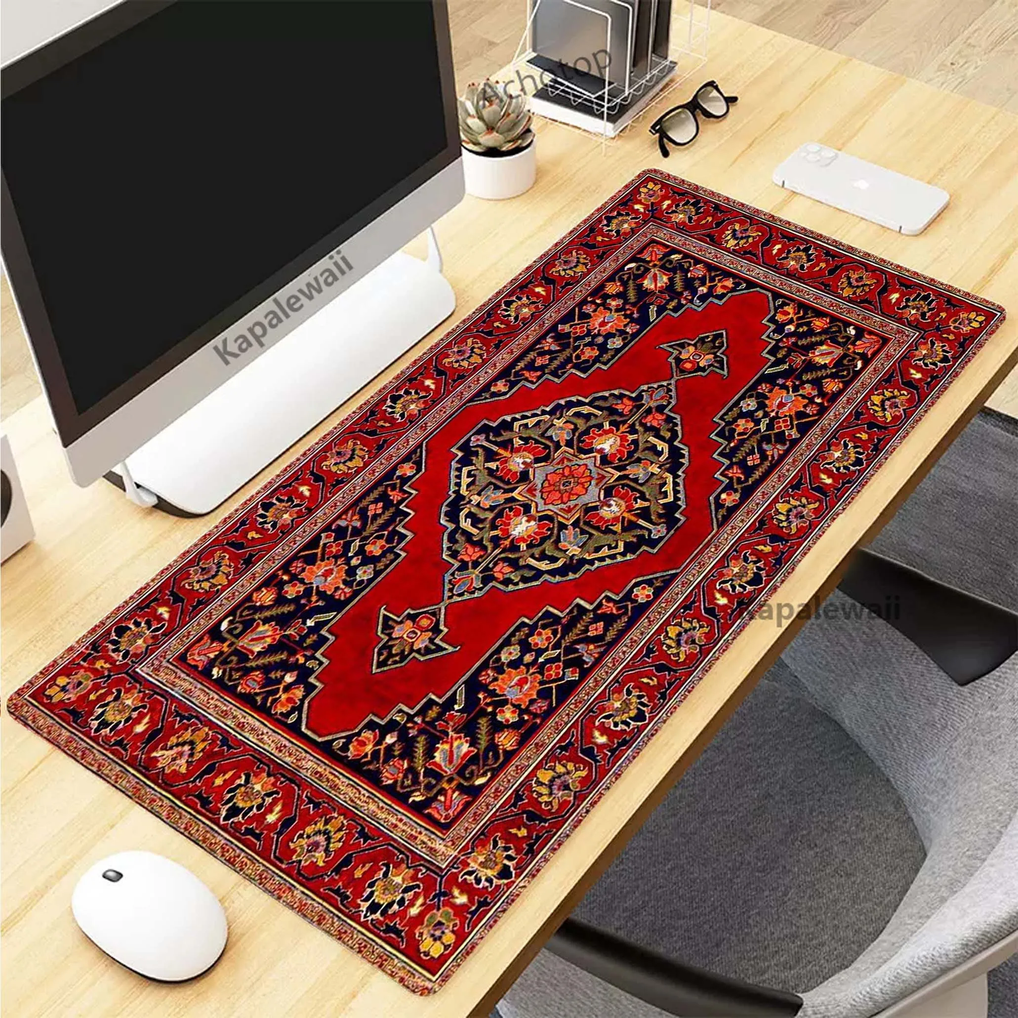 Persian Carpet Mysterious Retro Mouse Pad Pc Gamer Mousepad Rubber Mouse Mat Gaming Speed Keyboard Pads Office Rubber Desk Mat