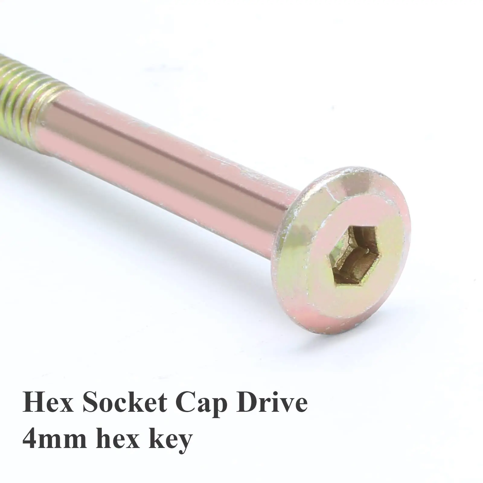 8 Sets M6 Furniture Crib Screws Barrel Nuts Kit,65-110mm Hex Drive Socket Cap Bolts Replacement Hardware for Bed Cabinet Cot