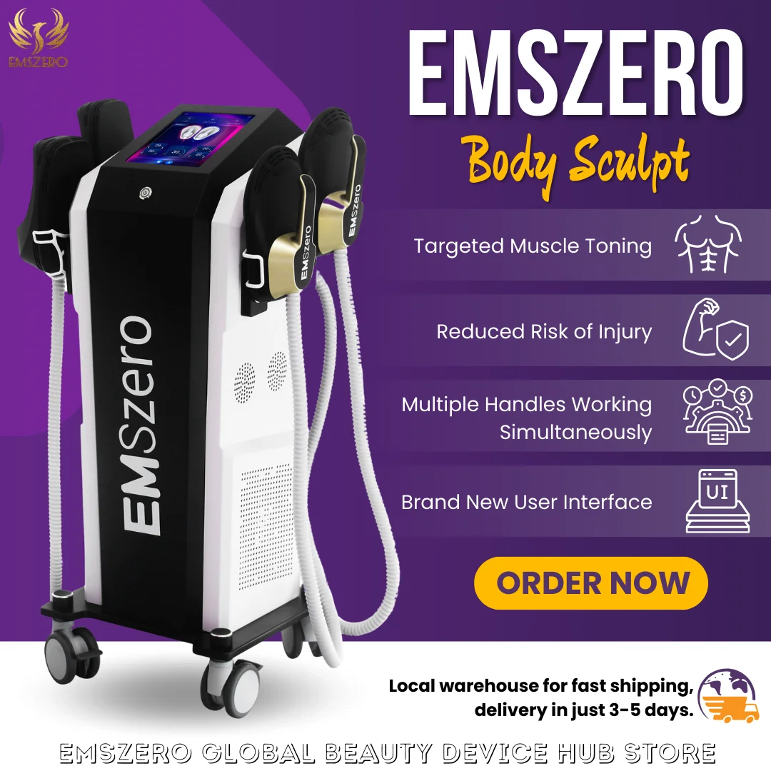 

EMSzero RF 6500W 15 Tesla EMS Slimming Machine Hiemt Nova Body Sculpting 4 Handles RF Pelvic Muscle Stimulator Salon Equipment