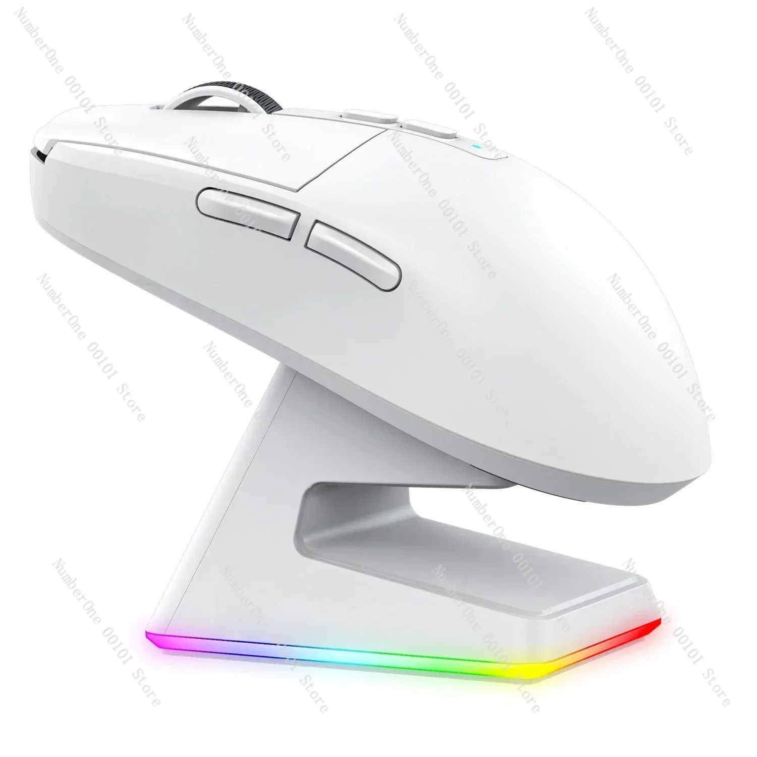 

X6 mouse lightweight PAW3395 e-sports game three-mode wireless Bluetooth mouse charging RGB base