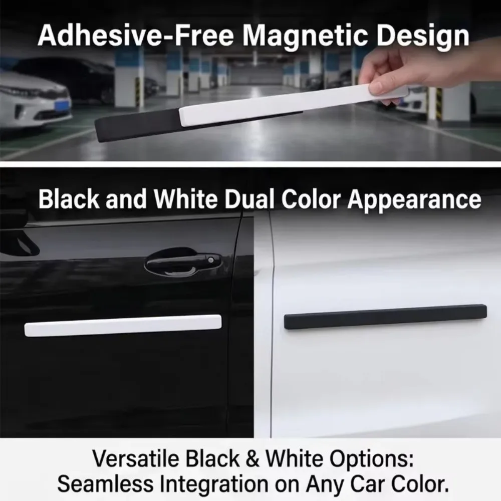 Magnetic Adhesive Door Edge Guard Anti-Collision EVA Bumper Protection Strip Bump Prevention Side Protector Strip For Most Cars