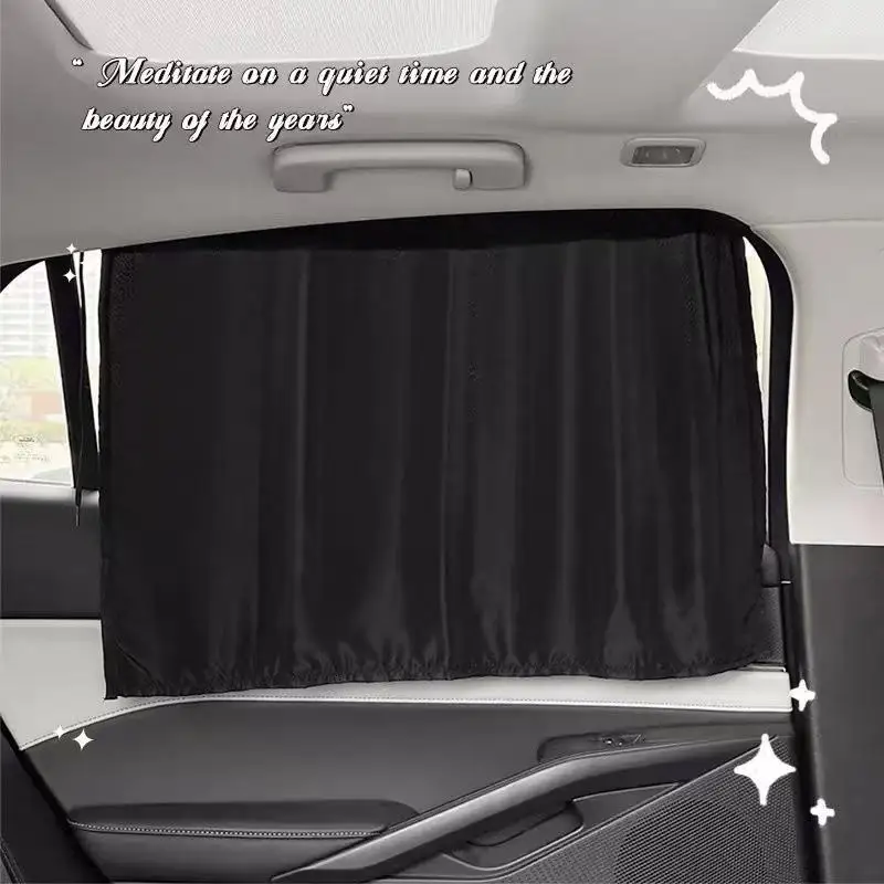 Immagine 6: Tenda Parasole Portatile per Auto 1/2/4 Pezzi con Ventosa, Protezione UV, Isolamento Termico, Schermo Privacy per Bambini e Viaggi in Auto
