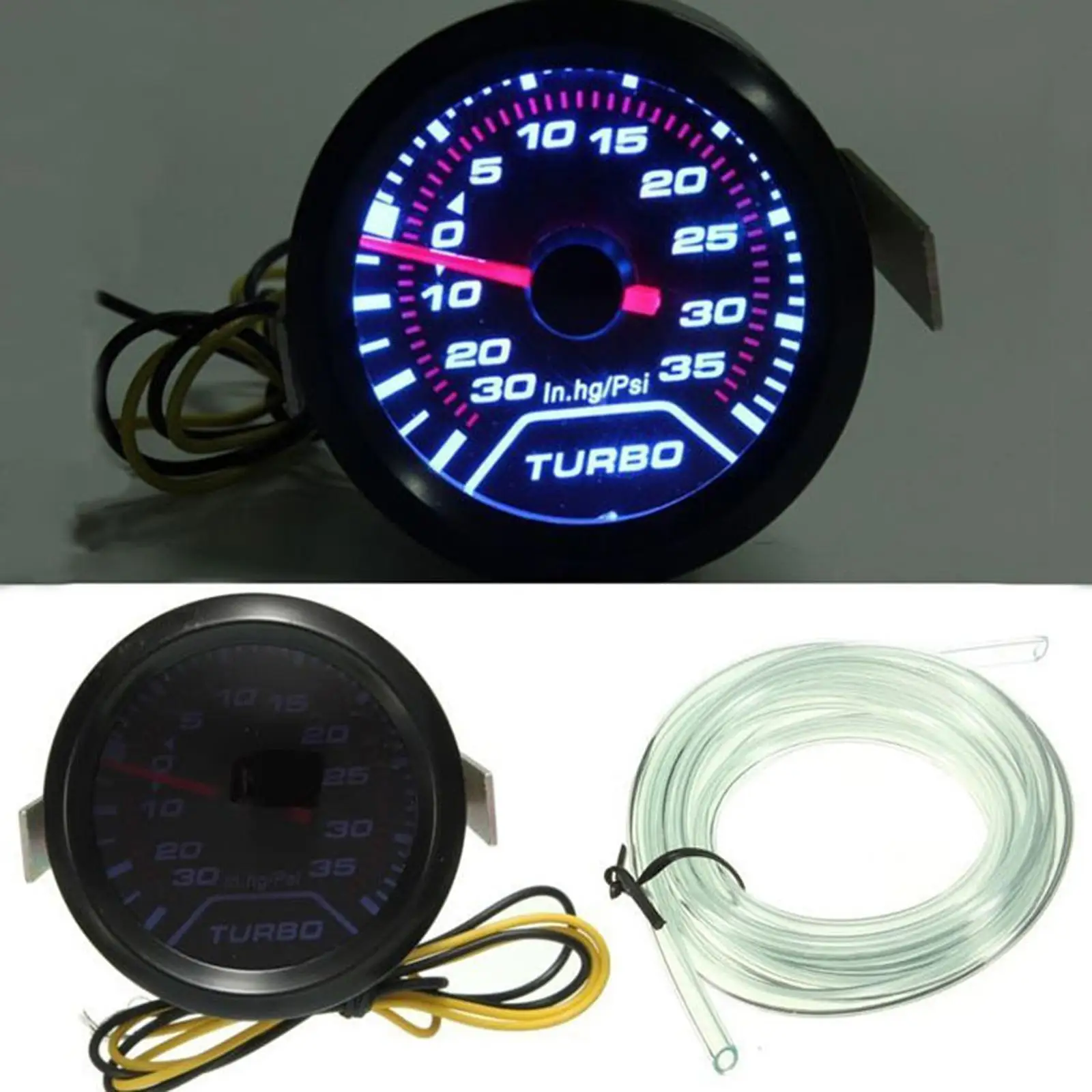 

Universal 52mm Car Gauge LED Digital Turbo Pressure Meter Analog Oil Temp Display for Vehicle Monitoring