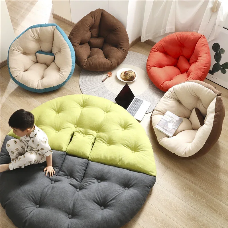 Kursi Bean Bag dewasa, dengan pengisi multi-fungsi Sofa malas lipat Gaming alas kasur Futon kursi malas dekorasi nyaman image 2
