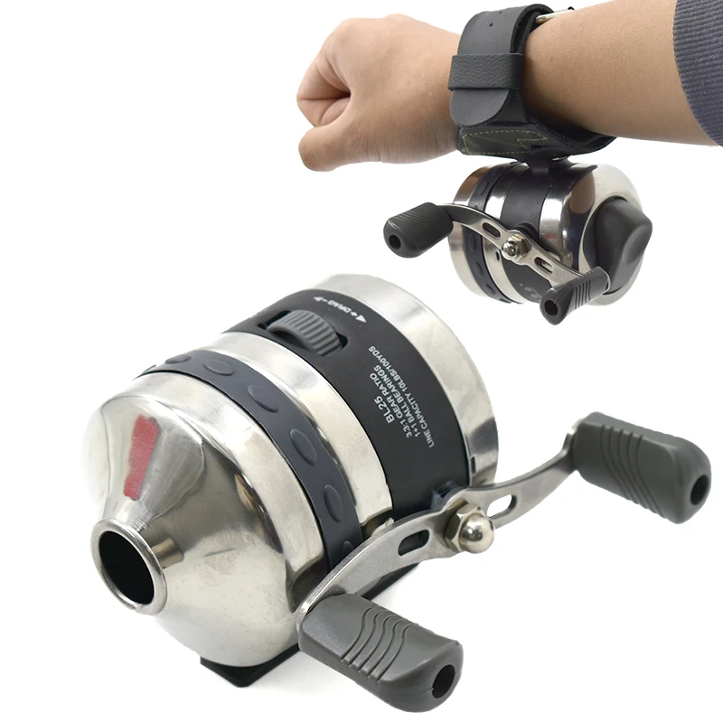 รอกตกปลาแบบข้อมือ BL25 สแตนเลส, รอกตกปลาแบบหนังสติ๊กขนาดใหญ่, อัตราทดเกียร์ 3.3:1 และสายตกปลา 90 เมตร