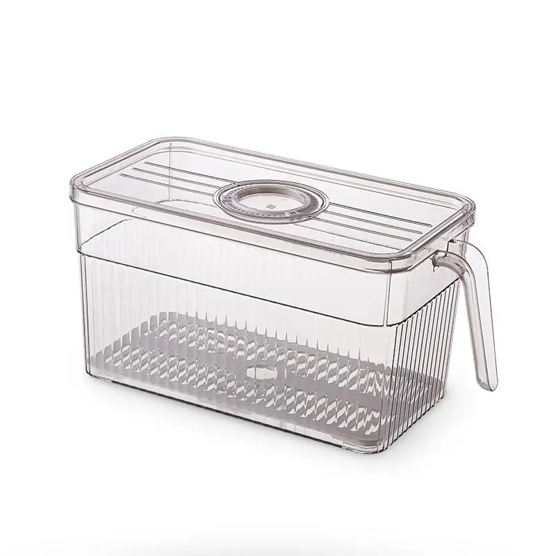 

Kitchen Frie Storage Box with Handle Transparent Food ade PET Fre Kee Box Handyman ential Transparent Storage Box