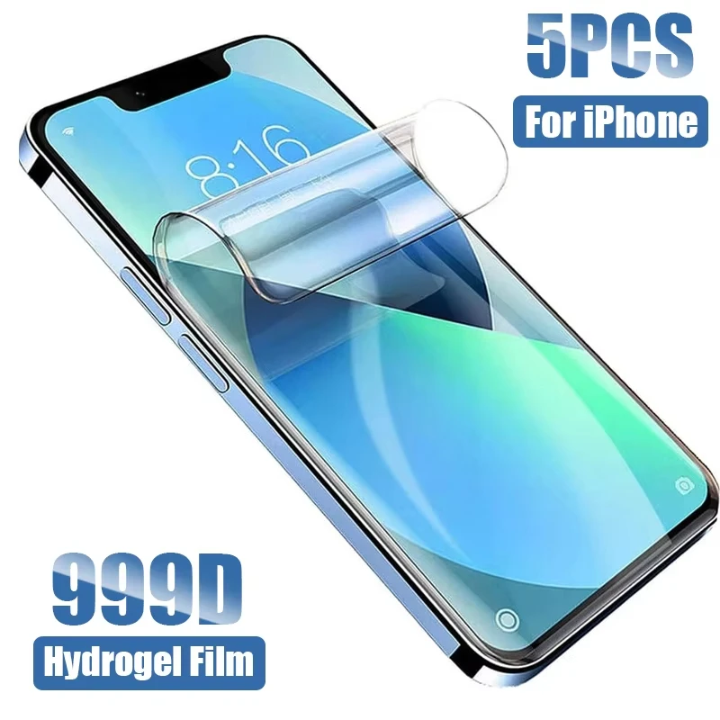 

5PCS Hydrogel Film For Xiaomi Redmi 13C 10C 10A 9A 9C 10 9T 10X 8A 8 7A 7 Glass Redmi Note 13 12 11 10 9 8 Pro Screen Protector