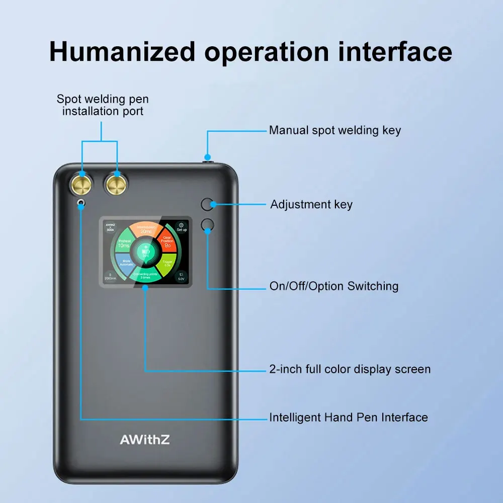 AWITHZ U3 Enhanced Version  7500mAh/11000mAh Portable Spot Welder with Intelligent Hand Controlled Welding Pen