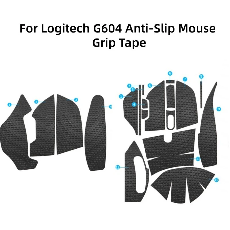 For Logitech G604 Multi-Color Anti-Slip Grip Tape Sweat-Resistant Gaming Mouse Accessory for PC Laptop