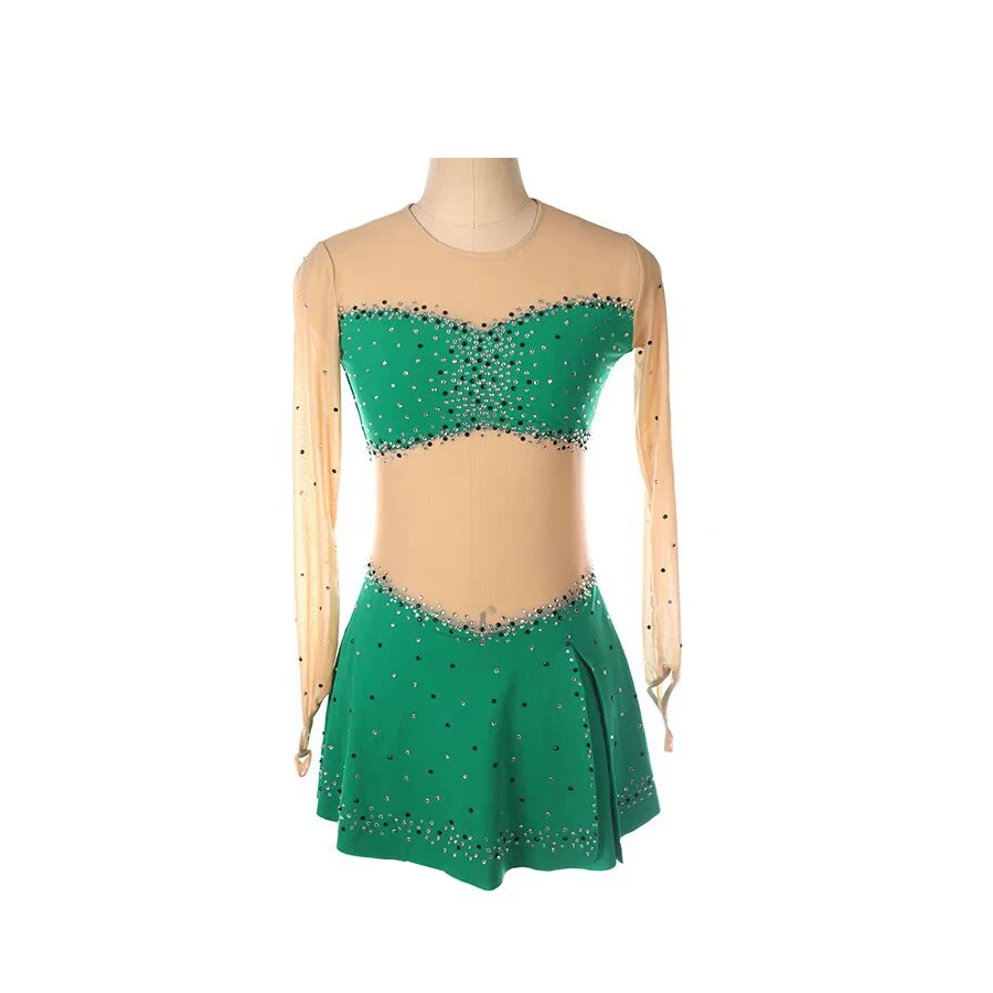 

Children's Girls Lyrical Dance Dress Figure Skating Performance Costume Customized Ice Skating Performance Costume