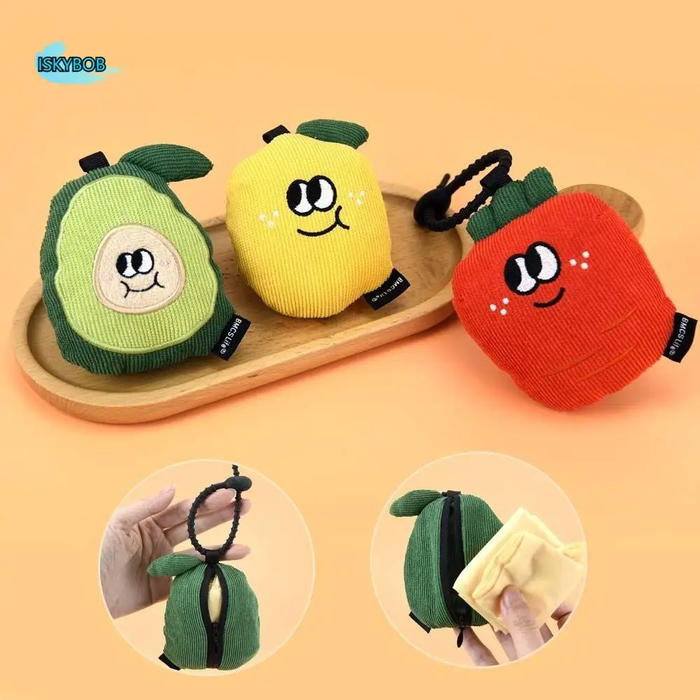 

Cartoon Pendant with Shopping Bag Multi-functional Large Capacity Eco-friendly Folding Pouch PP Cotton Cute