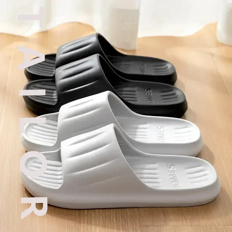 

Домашние тапочки, женские и мужские летние сандалии, мягкие шлепанцы из ЭВА, пляжные шлепанцы, нескользящая обувь для пар, ванная комната