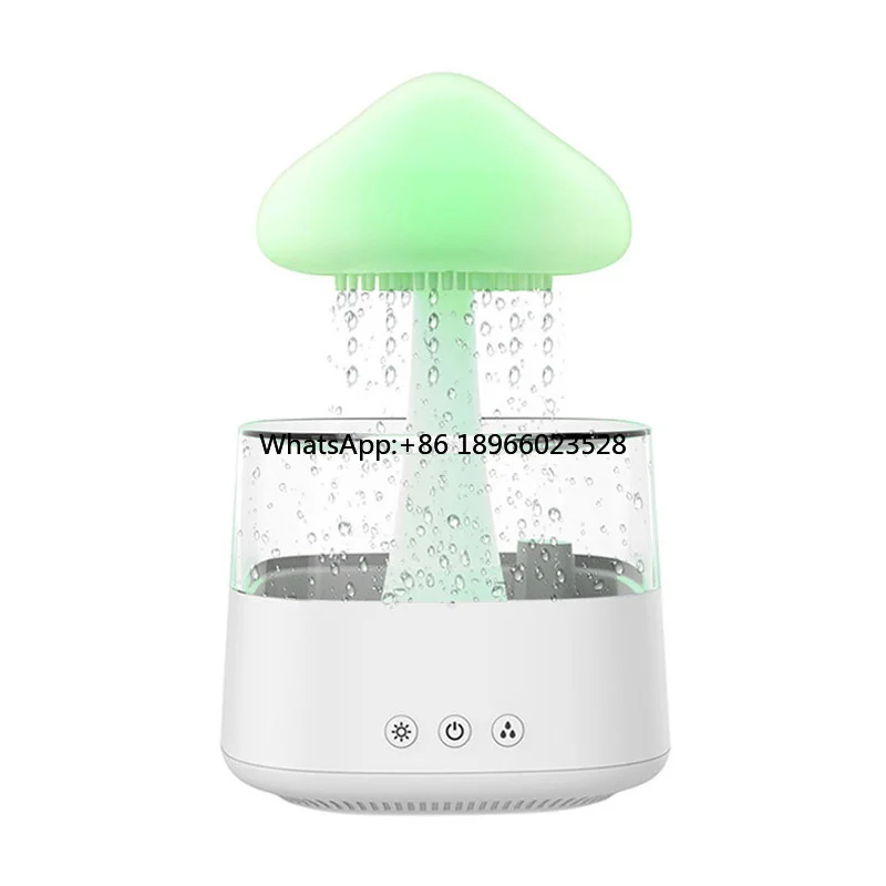 Electric LED night lights water drop sounds aroma mist air humidifier cloud shape cloudy rain cloud humidifier and oil diffuser