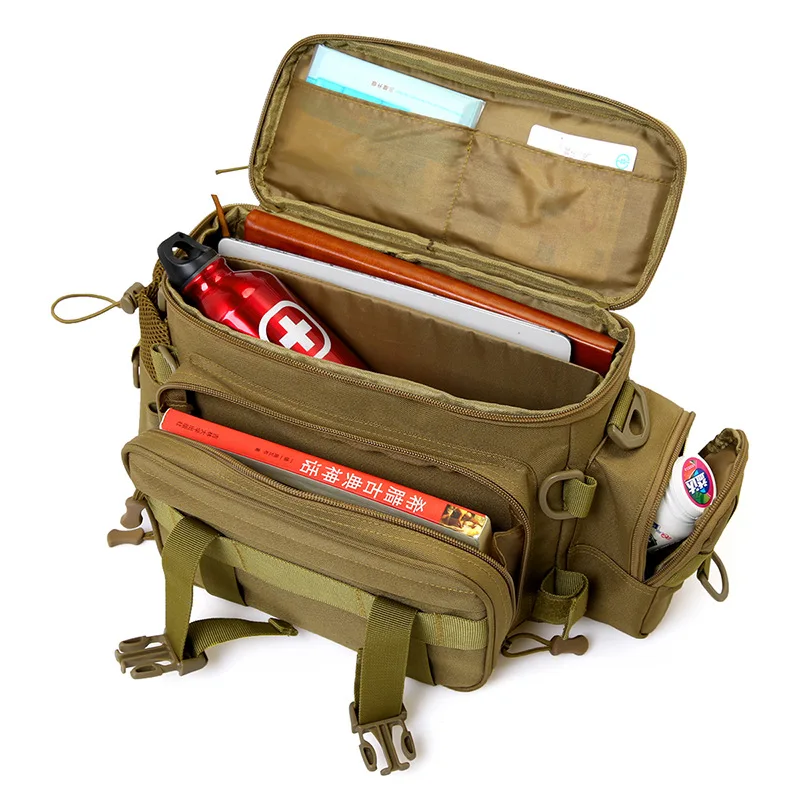 600D Military Outdoor Waterproof Gun Storage Bag Tactical Range Bag Molle System Fishing Gear Hunting Accessories Tool Strap Bag