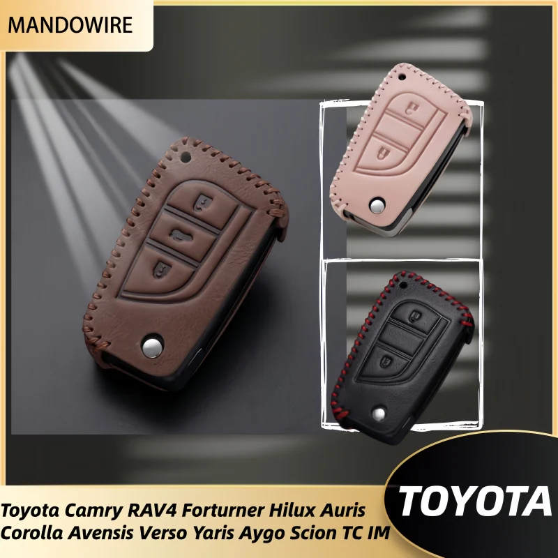 

Car Remote Key Cover Case For Toyota Camry RAV4 Forturner Hilux Auris Corolla Avensis Verso Yaris Aygo Scion TC IM Shell Fob