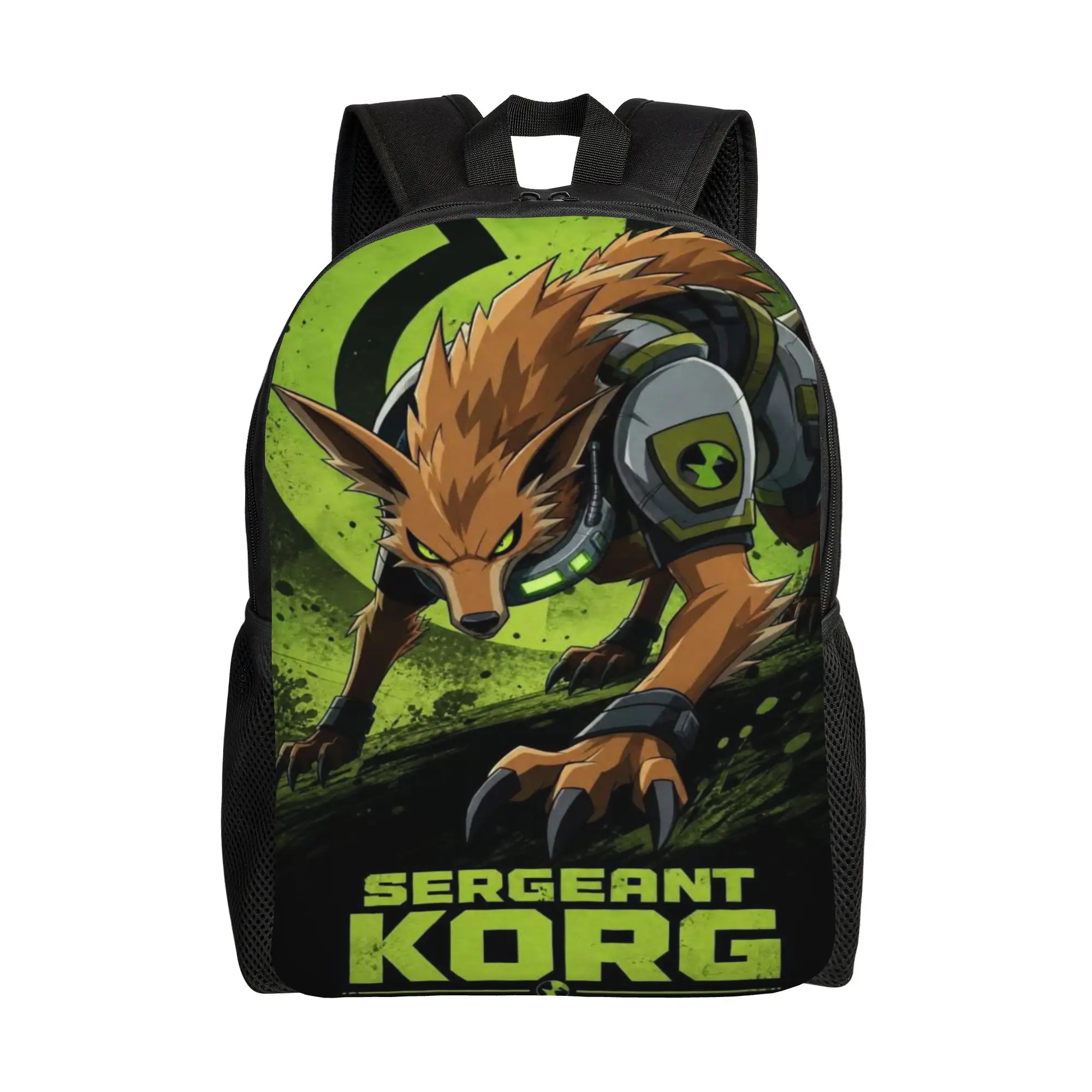 Backpack Back to school season Armored Wolf Alien Soldier Crouching Claws  Kawaii Backpack
