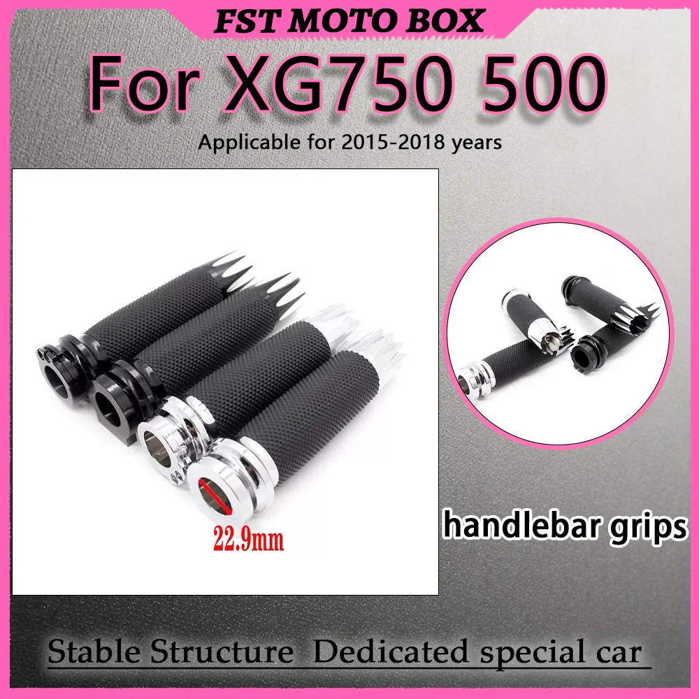 For Flame-Pattern Handlebar Grips for XG750 XG500 2015-2018 Special-Purpose Flame-Carved Appearance Balanced Hand Feel