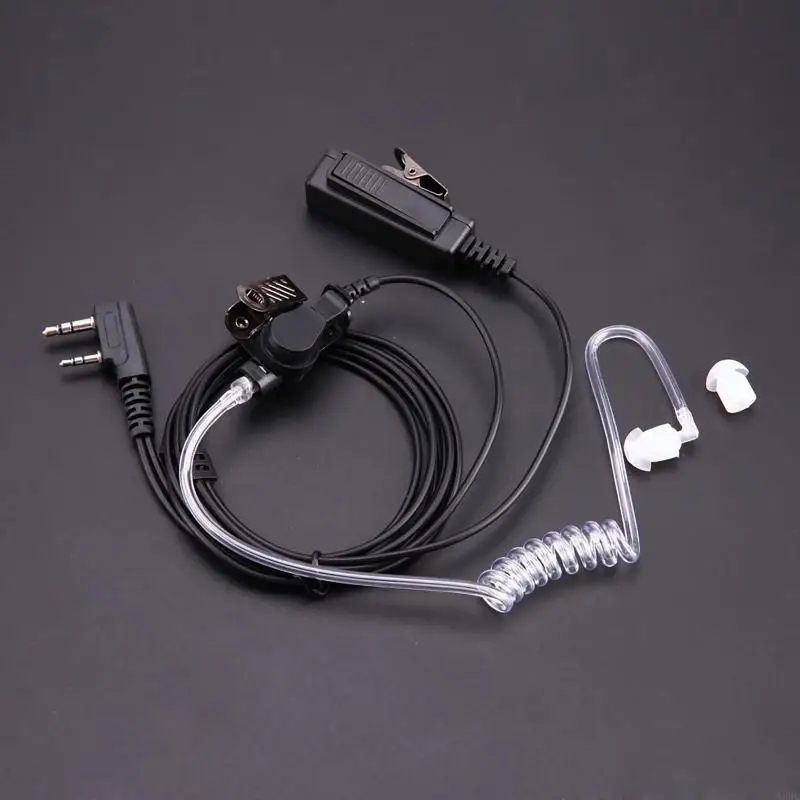 W89C مع 2Pin PTT MIC Earbud earbud for Kenwood TYT UV5R ، UV5RA ، UV5RB