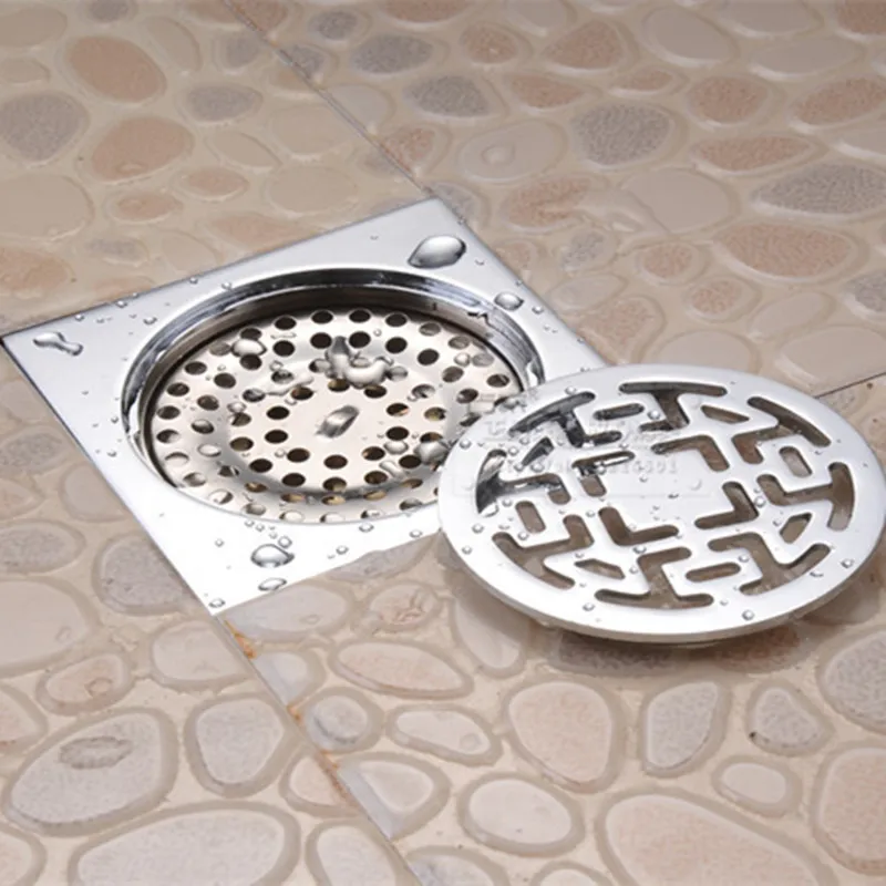 Copper Shower Floor Drain Bathroom Toilet Floor Drain Water Anti-Odor Floor Drain Floor Drain