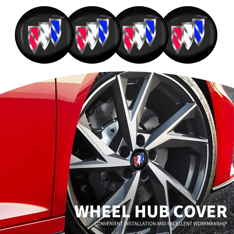 

4Pcs Aluminum Metal Emblem Car Wheel Center Hub Caps Sticker Badge For Buick GL8 Regal LaCrosse Envision S plus E4 E5 Envista