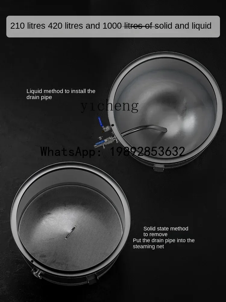 A1 Burning Baijiu Equipment Brewing Pot Traditional Grilled Wine Burning Wood Sparkling Wine Distillation Stainless Steel