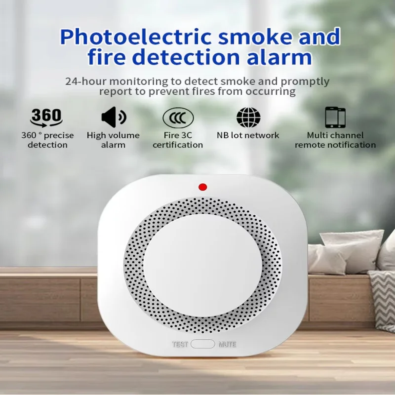 Tuya Zigbee WIFI Smoke Detector Home Security Alarm System Fire Alert For Home Or Store Warehouse Office Tuya Smart Life App New