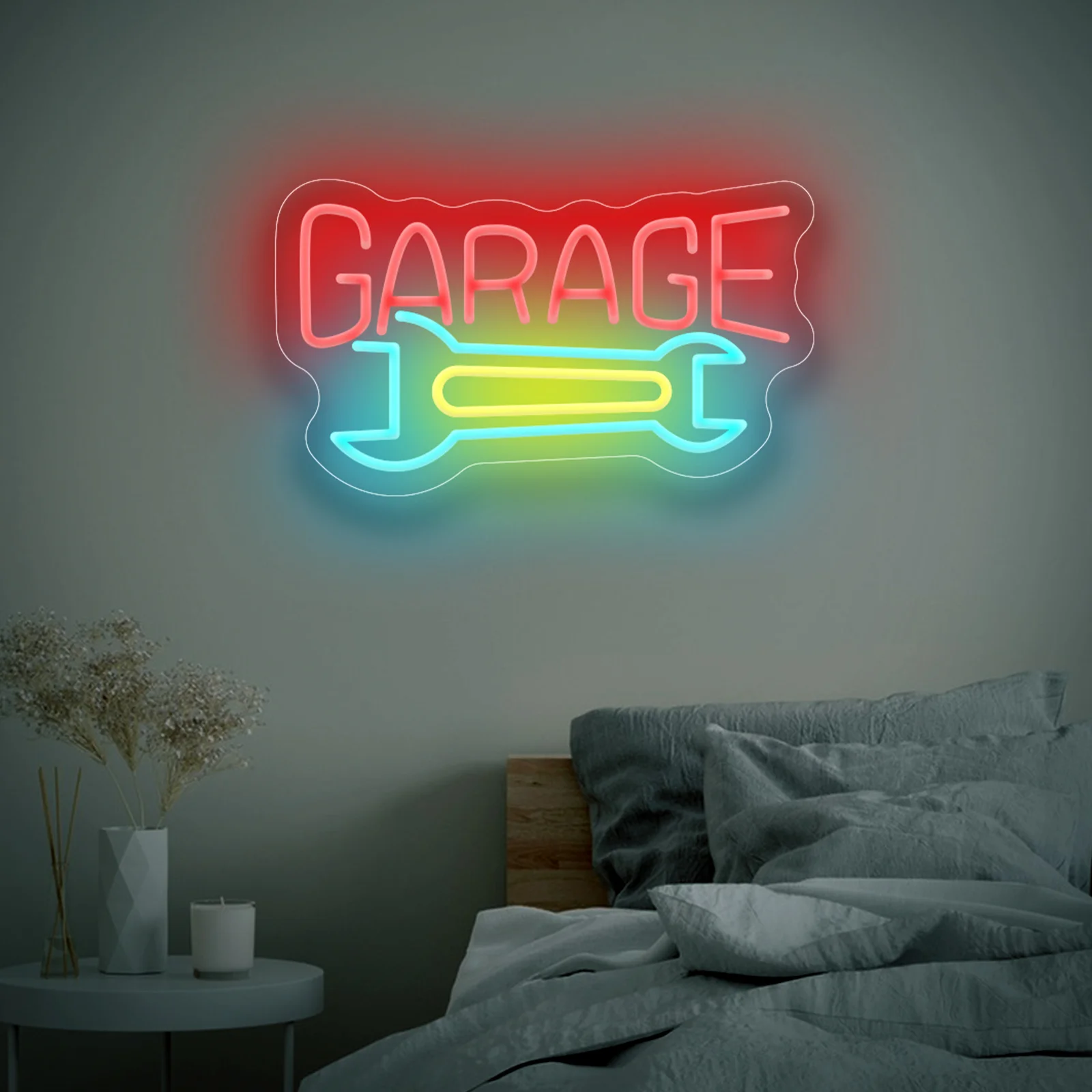 GARAGE светодиодная неоновая вывеска USB с регулируемой яркостью неоновая вывеска для Gameroom спальня бар гостиная подарок на день рождения украшение стены