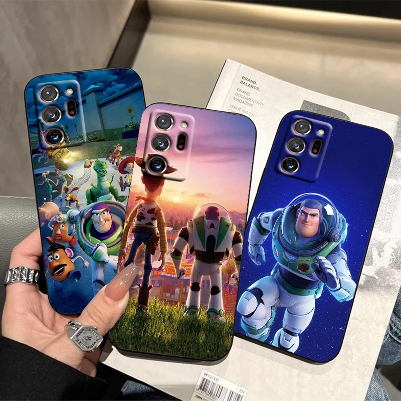 Toy Story Buzz Lightyear For Samsung Note 20 10 Ultra Plus A31 A14 A12 A70 A34 A25 A04 A05 A15 A24 5G Black Soft Phone Case