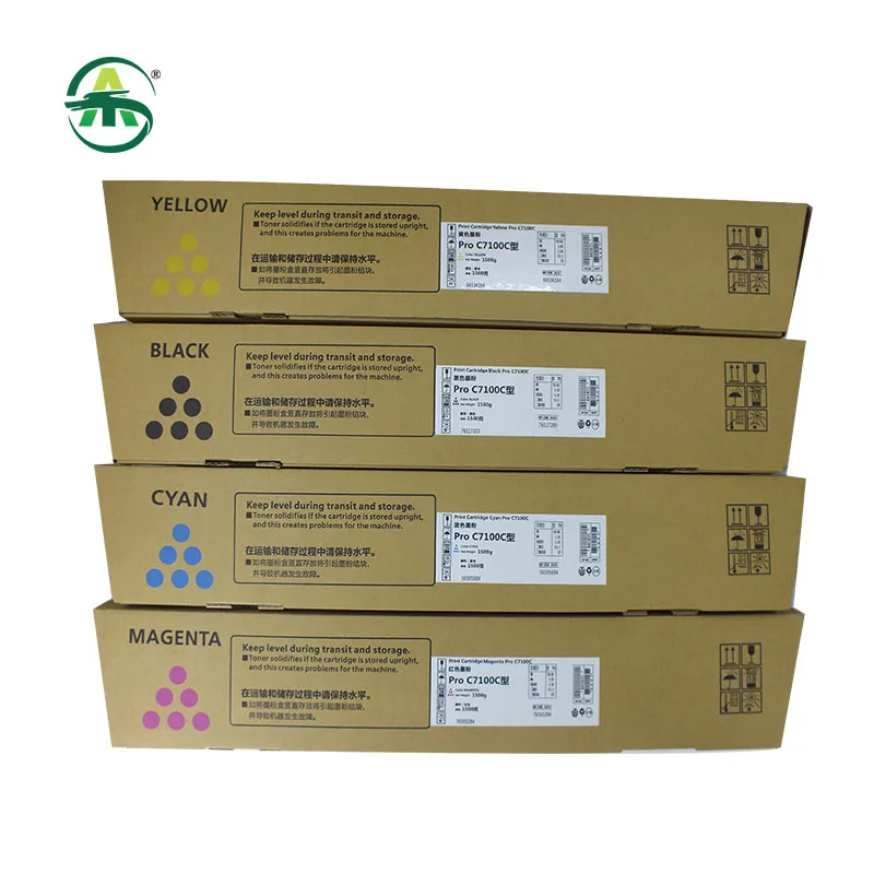 Imagem -06 - Pro C7100 Cartucho de Toner para Ricoh Pro C7100 C7110 Toner em pó Compatível Copiadora Suprimentos Peças de Reposição Copiadora 1pc Cmyk1500g