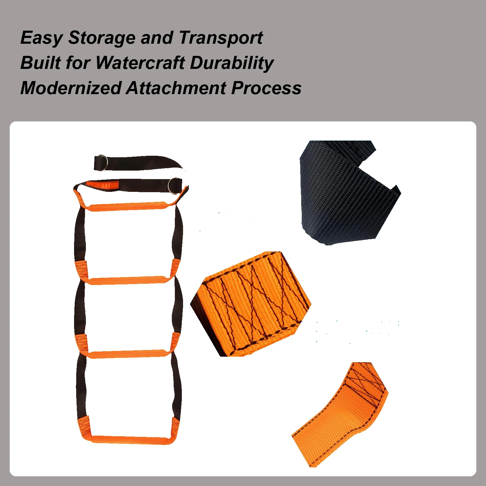 

Веревочная лестница для док-станции, 4-ступенчатая веревочная лестница для посадки, 600 фунтов, лестница для восхождения, морские аксессуары для доски, сброса, каяка