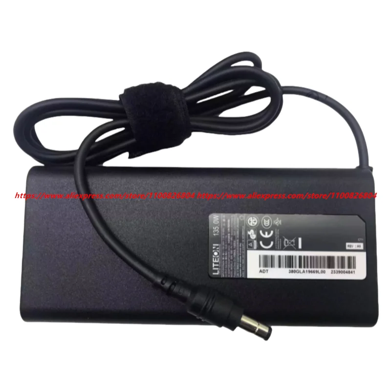 Genuine LITEON PA-1131-08RJ AC Adapter 19V 7.11A 135W Laptop Charger ADT 380GLA19669L 5.5 x 2.5mm Tip Power Supply OEM Adaptor