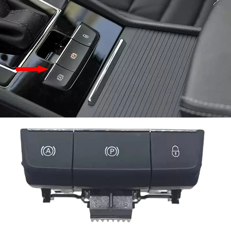 

For Skoda Superb 3 2016 -2018 Electronic Handbrake Parking Brake Switch Engine Start Stop switch 3V0927225B 3V0 927 225
