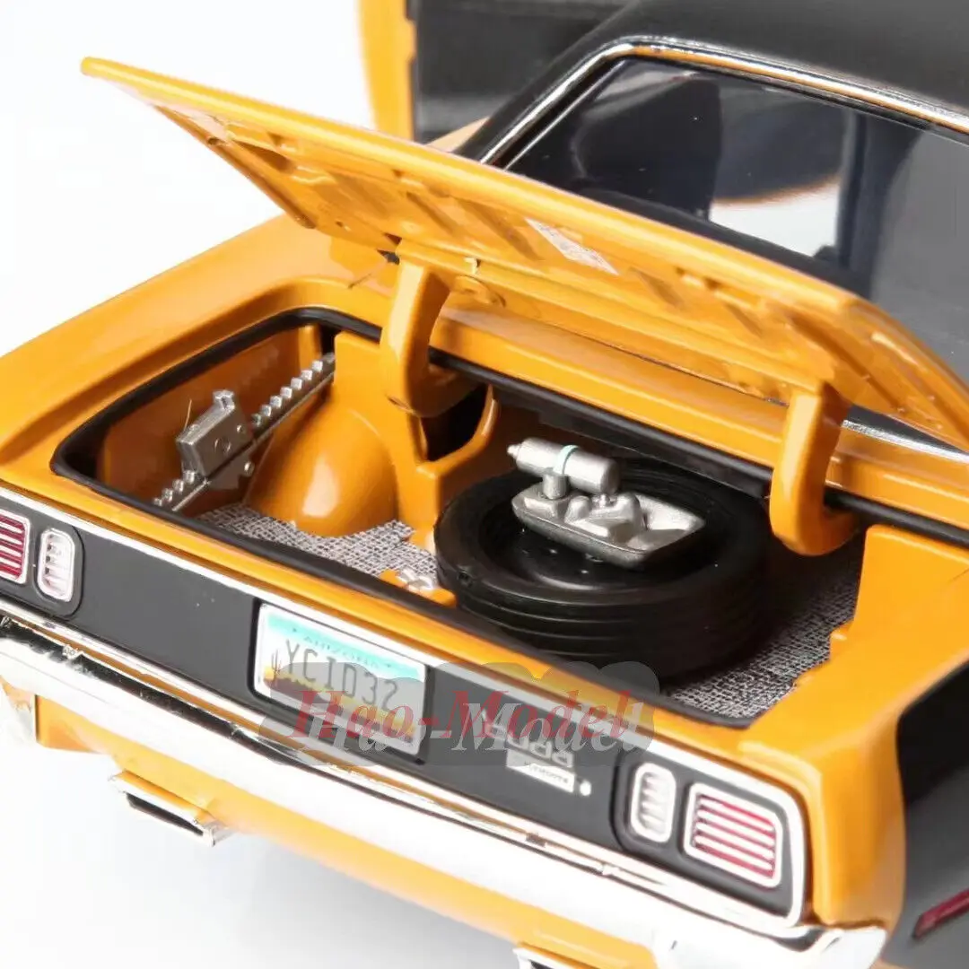 ACME 1/18 For Plymouth Cuda w/ Vinyl Top-YCID 1971 Alloy Diecast Car Model Simulation Birthday Gifts Hobby Display Ornaments