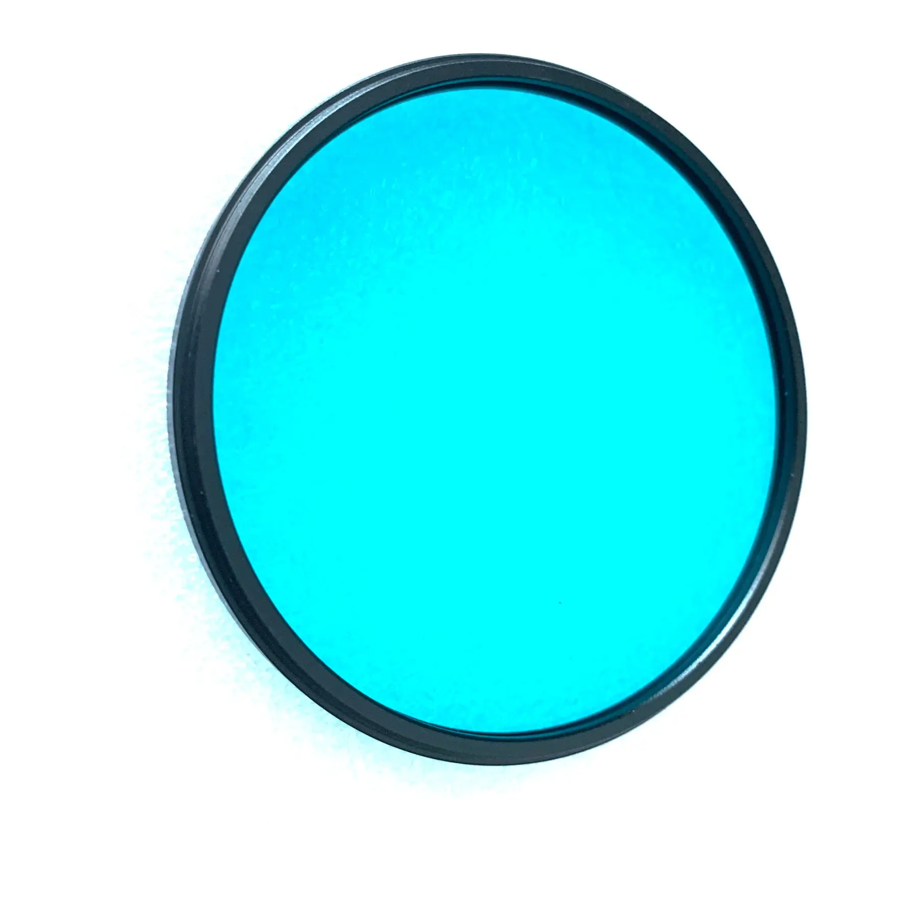 QB11 Round 77mm And 1.7mm Thick With Photo Frame Mounted Blue Filter Glass For Photography