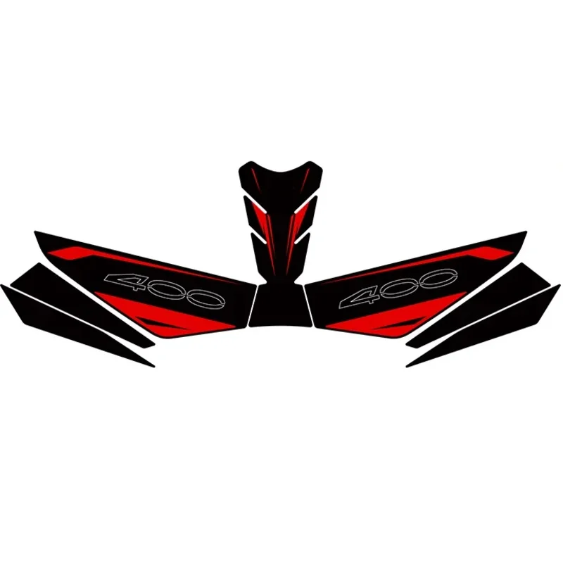 For Z400 Z 400, Motorcycle Tank Pad ProtectorSide Sticker